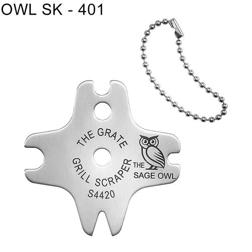 Nettoyeur de grille de Barbecue en métal Portable, outil de nettoyage de grattoir de Barbecue