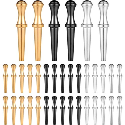 Hamiltion-36pcs Piquets De Cribbage Métal, Piquets De Cribbage Laiton Conception Conique Épingles De Cribbage Adaptées Aux Trous De 0,32cm Jeu De Société Traditionnel De Cribbage, 3 Couleurs