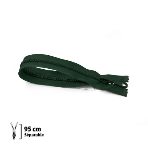 Fermeture Éclair Z54 - Moulée 6mm Séparable - 95 Cm