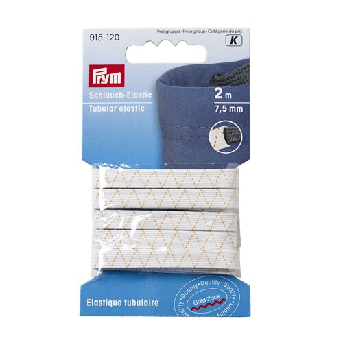 Elastique Tubulaire 7,5mm Blanc
