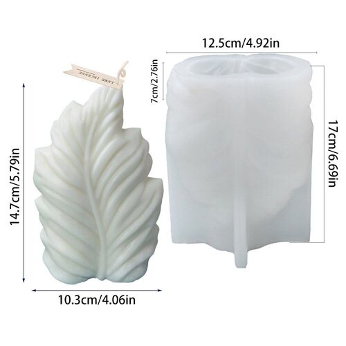 Bougie parfumée en forme de feuille d'algues, moule en Silicone, diffuseur d'aromathérapie fait à la main, moule de savon pour fabrication d'ornement de maison