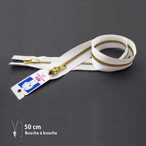 Fermeture Éclair Z17 - Bouche À Bouche 6mm - 50 Cm