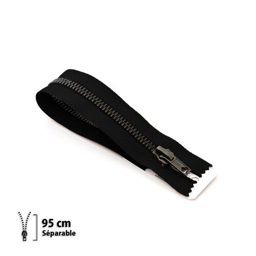 Fermeture Éclair Z19 - Laiton Séparable 6mm - 95 Cm