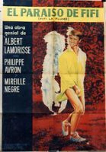  Affiche Fifi La Plume-El Pariso De Fifi-A.Lamorisse P.Avron M.Nègre 74x107cm