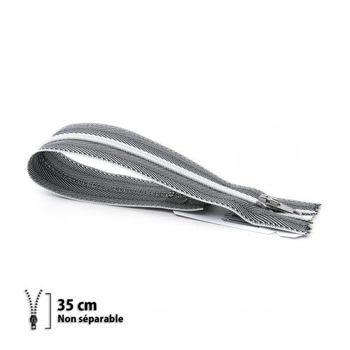 Fermeture Nylon Invisible 35 Cm Ruban Couleur Jeans