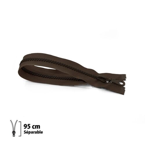 Fermeture Éclair Z54 - Moulée 6mm Séparable - 95 Cm