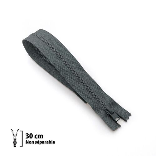 Fermeture Éclair Jupe Z12 - Non Séparable Métallique 4mm - 30 Cm