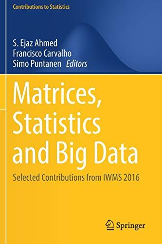 Matrices, Statistics And Big Data