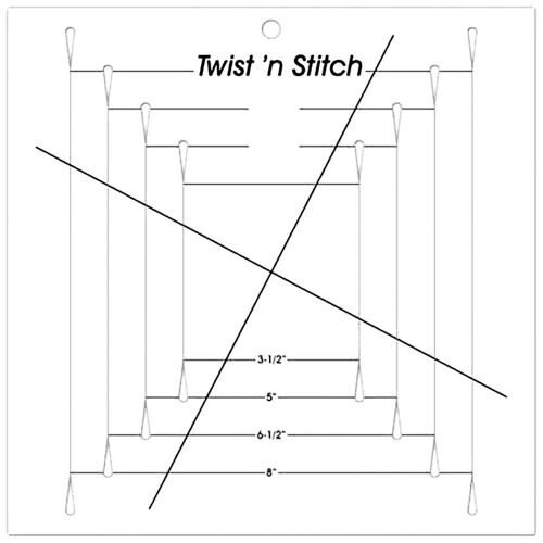 Règle De Point Torsadé En Plastique, Bloc De Roue Pinwheel, Modèle De Couture, Fournitures De Bricolage