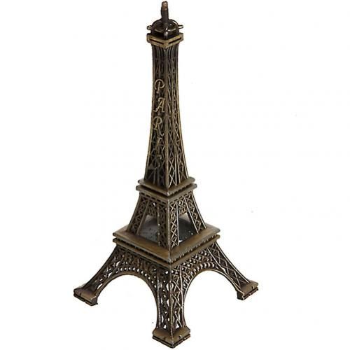 Figurines Romantiques De Paris Tour Eiffel, 15cm, Décoration Pour La Maison, Modèle Métallique