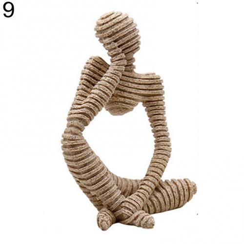 Sculpture De Penseur Abstrait, Sculpture Créative En Grès, Pour Chambre, Cadeau, Décoration De Maison