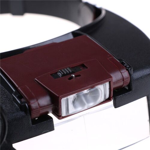 Loupes 2 Led 1.5x 3x 6.5x 8x Bijoutier Horloger, Bricolage, Loupe À Double ¿Il, Outil De Réparation De Lentilles