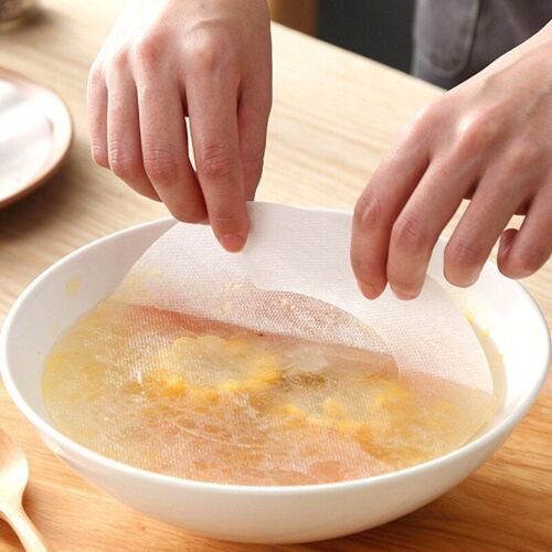 Film Filtre À Huile Frit Pour Soupe, 12 Pièces/Sachet, Papier D'emballage Des Aliments Jetable, Feuille De Contrôle De L'huile Non Toxique Pour La Graisse De Cuisine
