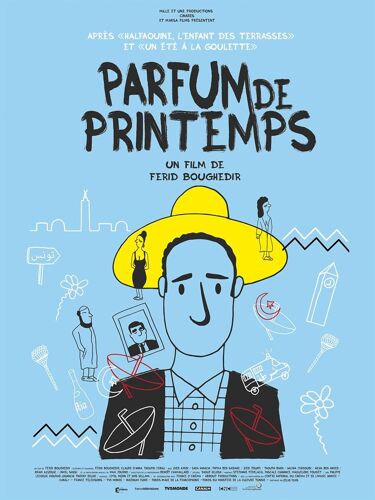 Parfum De Printemps -Véritable Affiche De Cinéma Pliée - Format 40x60 Cm -De Férid Boughedir Avec Zied Ayadi, Sara Hanachi, Fatma Ben Saidane, Zied Touati, Aïcha Ben Ahmed, Taoufik El Bahri -2016