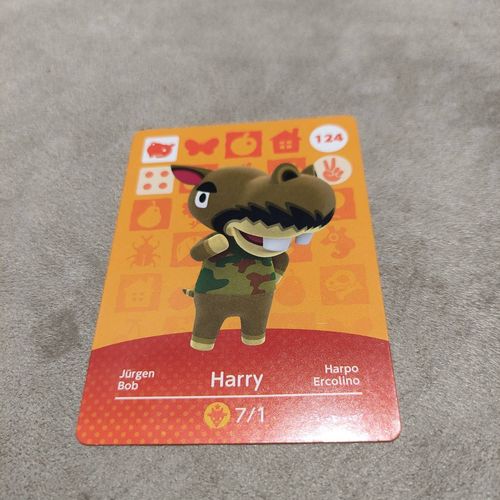 Carte Nfc Animal Crossing Amibo Nintendo 3ds Xl Harry 124