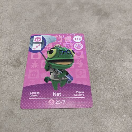 Carte Nfc Animal Crossing Amibo Nintendo 3ds Xl Nat 115