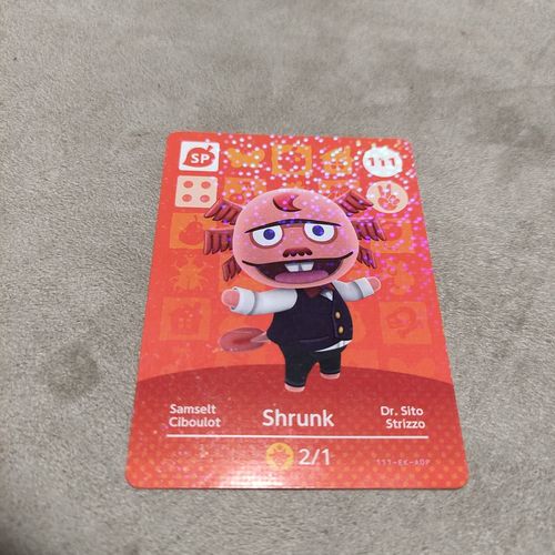 Carte Nfc Animal Crossing Amibo Nintendo 3ds Xl Shrunk 111