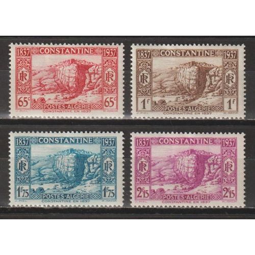 Algérie, 1937, Centenaire De La Prise De Constantine, N°131 À 134, Neufs.