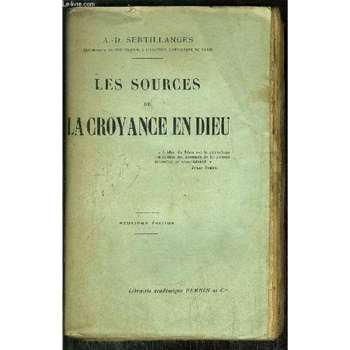 Les Sources De La Croyance En Dieu