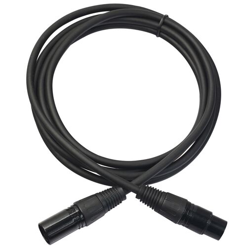 Câble Extension Mâle Vers Femelle 3 PIN Microphone XLR noir 1 m