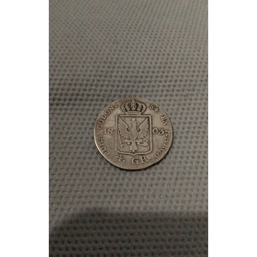 Monnaie Argent 4 Grochen Prusse 1803