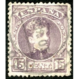 Timbre Oblitéré Espana, Sello Postao, 15 Cent