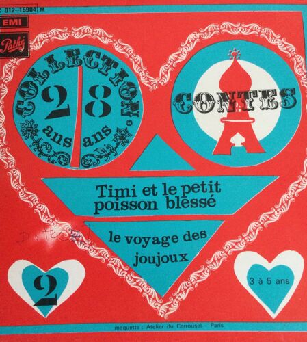 45 Tours Contes Timi Et Le Petit Poisson Blessé Le Voyage Des Joujoux