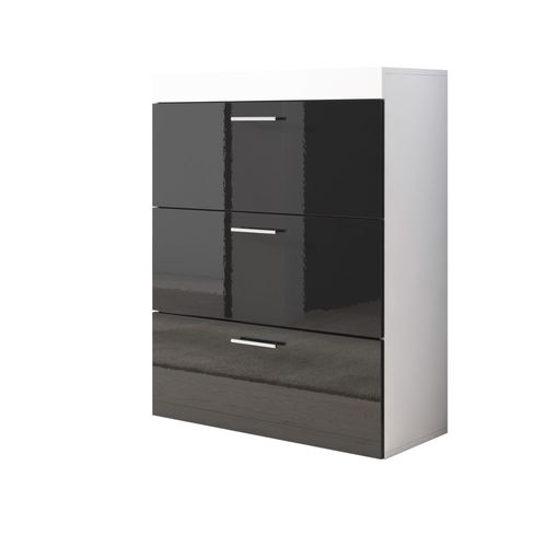 Commode Dalia En Couleur Blanc Et Noir