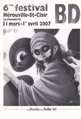 Carte Postale Boiscommun Olivier Festival Bd Hérouville Saint Clair 2007 (La Cité De L'arche...)