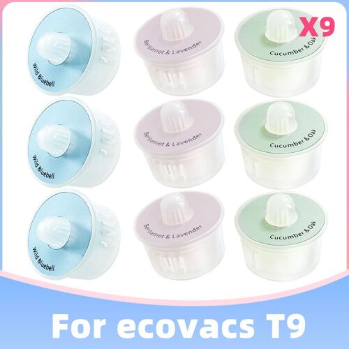 Kit De Pi¿¿ces De Rechange Pour Aspirateur Ecovacs Ozmo T9 Max / Power / Aivi / T10 / X1 Plus, Capsules De Parfum, D¿¿sodorisant 9109-May23547