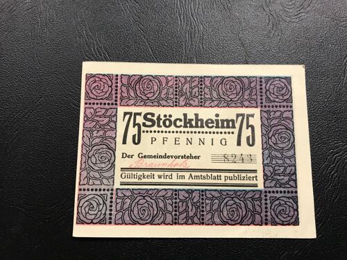 Notgeld - Billet Necéssité Allemagne - 75 Pfennig - Stöckheim - 1921