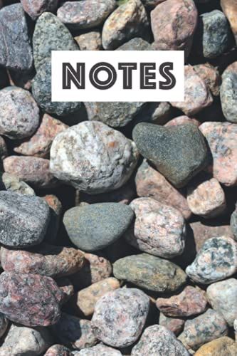 Cute Stone Cover Notebook 6x9" 100 Pages