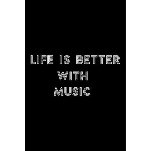 Stone And Minerals Journal - Life Is Better With A Banjo Vintage Tree Music Illustration Quote: Music, A Journal To Log And Track My Healing Stones, ... Notebook To Document Your Finds,To-Do List