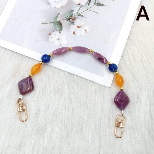 Poignée De Sac À Main En Acrylique Avec Chaîne De Perles, Accessoires, Bandoulière