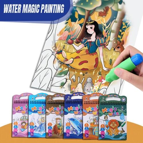 Livre De Magie À L'eau Réutilisable, Tampons D'activités, Jouets, Tapis De Dessin, Peinture À Répétition, Doodling Baby Magic Water Chi