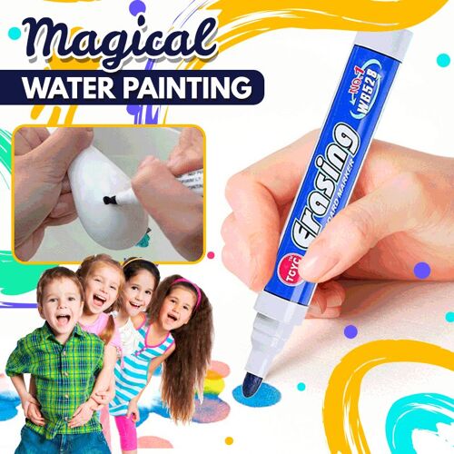 Stylo Magique De Peinture À L'eau Pour Tableau Blanc, Marqueur De Couleur Effaçable À Sec À Base D'eau, Vente En Gros, Grande Capacité Ea