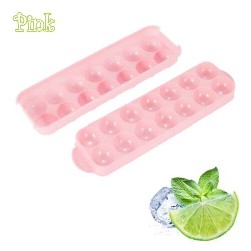 Moule À Glace En Silicone, 14 Grilles Réutilisables, Boule De Cocktail, Sphère Ronde, Plateau À Glaçons, Bricolage À La Maison, 1 Pièce