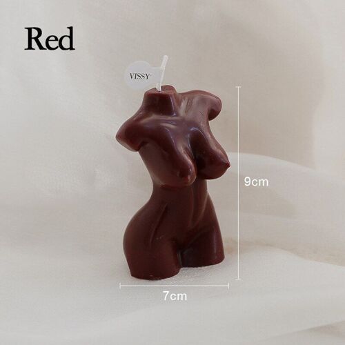 Bougie Parfumée En 3d Pour Femme, 4 Styles, Statue De Paraffine, Torse Nu, En Émulation Vive, Décoration Artistique De Table
