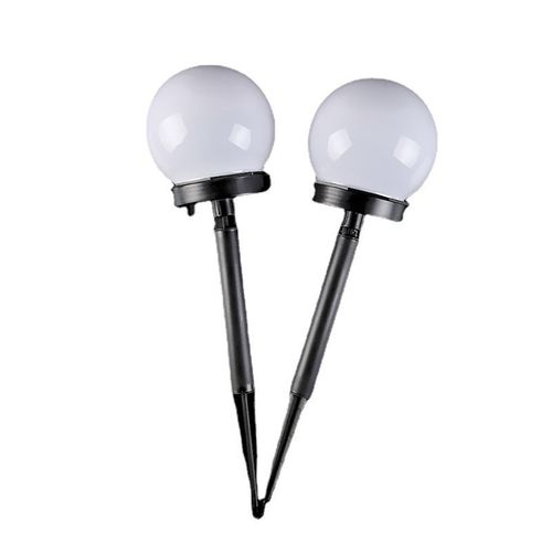 Paquet De 2 Lumières Solaires Extérieures De Paysage De Prise De Terre Hj-005 Le Noir
