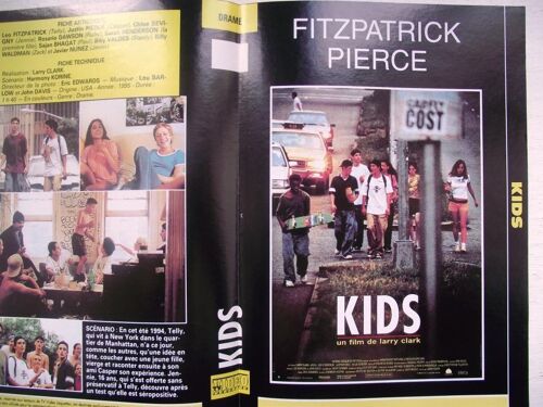 Jaquette Du Film.Kids(1995).Réalisation.Larry Clark Avec Leo Fitzpatrick Justine Pierce,Chloe Sevigny
