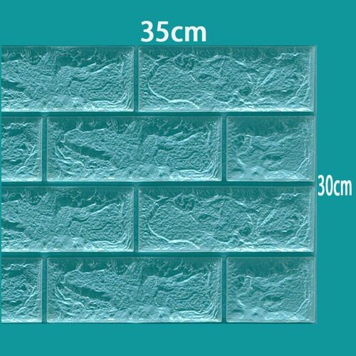 Autocollants Muraux 3d Étanches, Imitation Brique, Décor D'arrière-Plan, Art Mural, 19 Couleurs