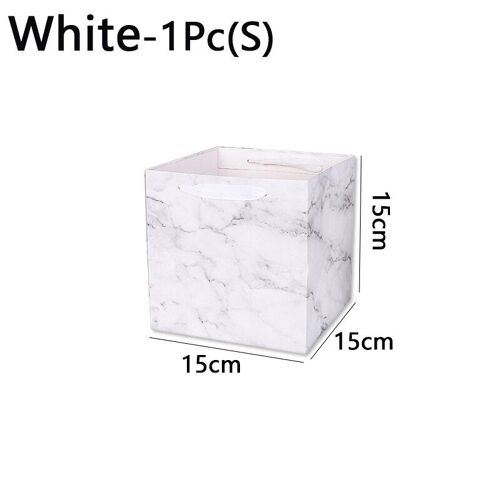 Sac Cadeau En Papier Motif Marbre, 1 Pièce, Boîte En Papier Artisanal Pour Magasin De Vêtements, Boîte D'emballage Cadeau Pour Faveurs De Mariage