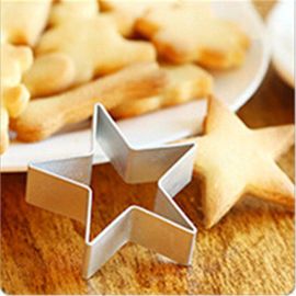 Moule De Décoration En Forme D'étoile À Cinq Branches, Emporte-Pièces En Métal, Outils De Cuisson À Faire Soi-Même, Pour Fondant De Fruits, Biscuit Et Gâteau, Mj023