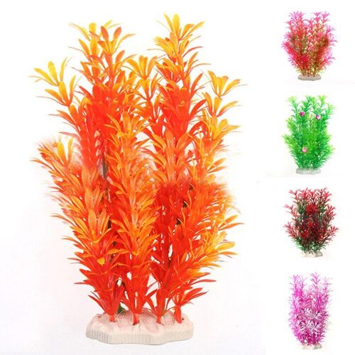 Plantes Sous-Marines En Plastique Pour Aquarium, Ornement Artificiel Pour Aménagement D'aquarium, 1 Pièce