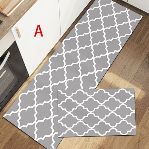 Tapis de bain rectangulaire doux à poils longs, 2 pièces/ensemble, pour la cuisine, antidérapant, en velours cristal, pieds nus, vente en gros