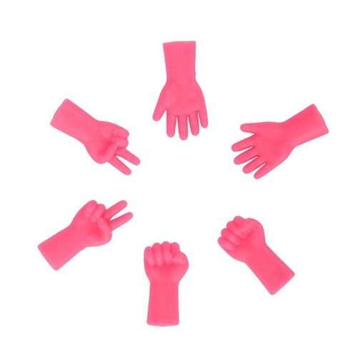Aiguilles À Tricoter En Forme De Main, 6 Pièces, Capuchon Protecteur De Pointe Pour Le Tricot, Accessoires De Couture Artisanaux