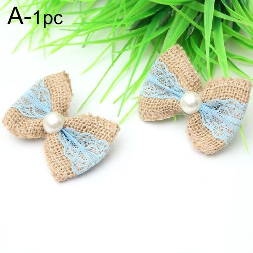 Boîte Cadeau À Faire Soi-Même, Ruban, Décoration De Mariage, Fête D'Anniversaire, Festival, 5 Couleurs, Toile De Jute Naturelle, Noeud Papillon Vintage