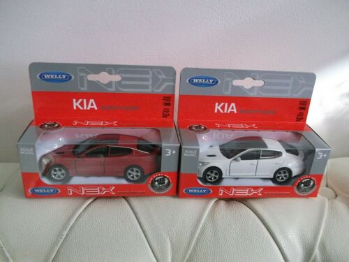 Kia Premium Performance Car - Lot De 2 Miniatures Voitures En Métal Welly (1:43) N°43759