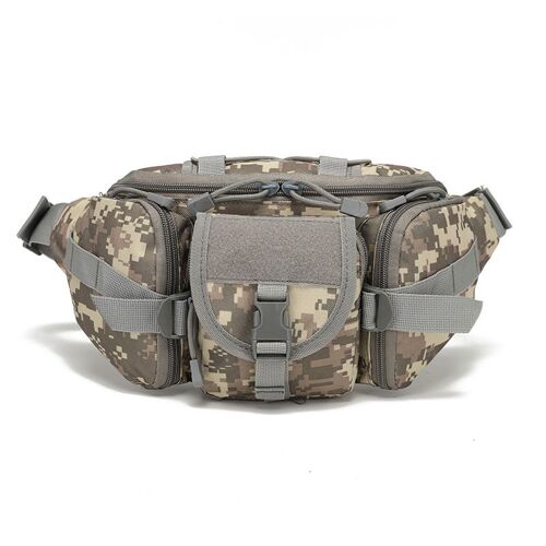 Sac de taille tactique utilitaire, sac de chasse en plein air, pochette militaire de Camping randonnée, bouteille d'eau de taille, sacs de ceinture, sac de taille Camouflage