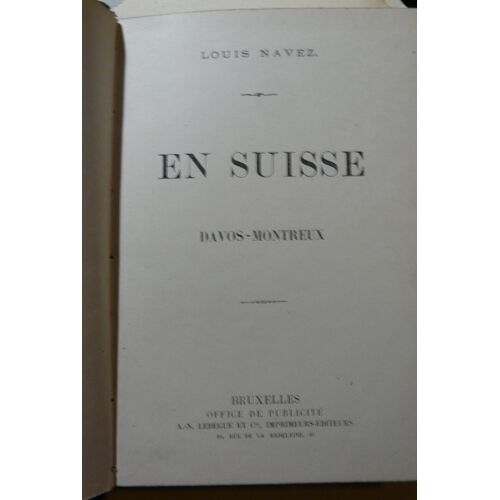 Louis Navez En Suisse - Davos Montreux
